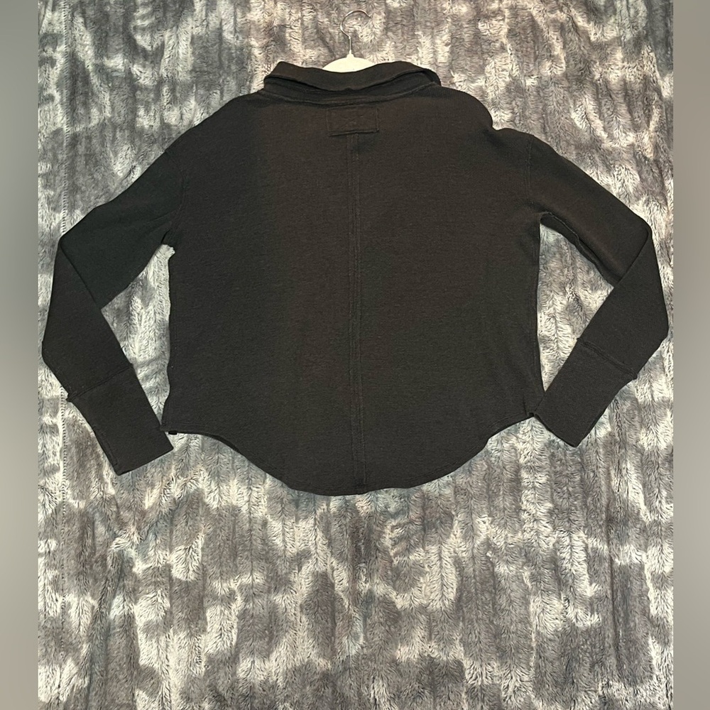We The Free Anakin Thermal Top Black Size Medium Oversized Long Sleeve - Picture 4 of 8
